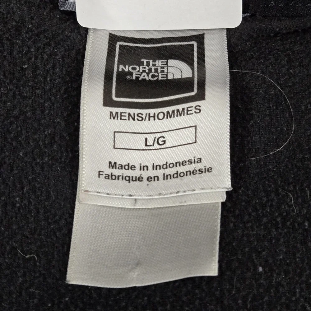 The North Face Men Sweatshirt L Black Fleece TKA 100 Activewear Logo‎ 1/4 Zip